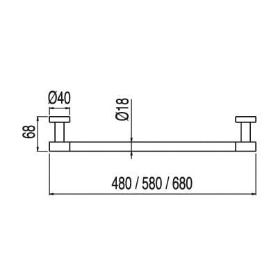 Wieszak na ręcznik Max-Tres