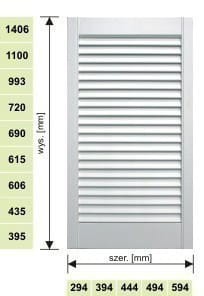 Front biały 494 x 1100 ażurowy lakierowany