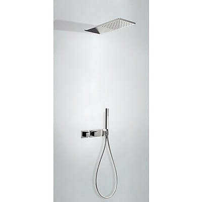 Zestaw natr. z baterią termostatyczną, TRES CUADRO EXCLUSIVE