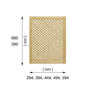 Front sosnowy diagonalny szer. 494 mm