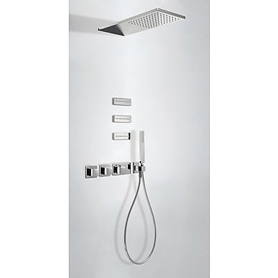 Zestaw natryskowy trójdrożny z baterią termostatyczną BLOC SYSTEM